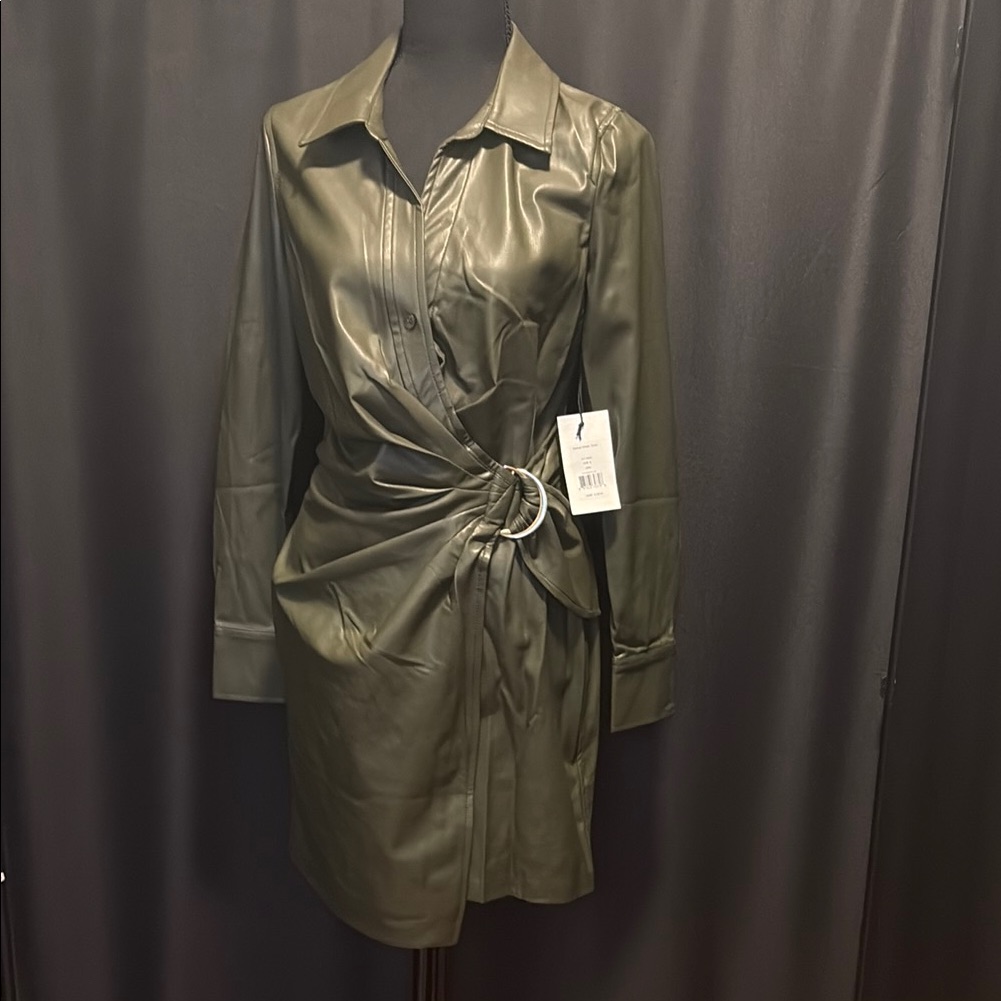 Bailey 44 Olive Long Sleeve Dress Size S